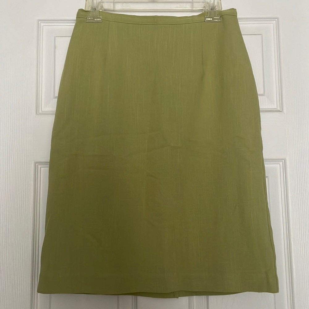 Vintage Light Green Midi Skirt